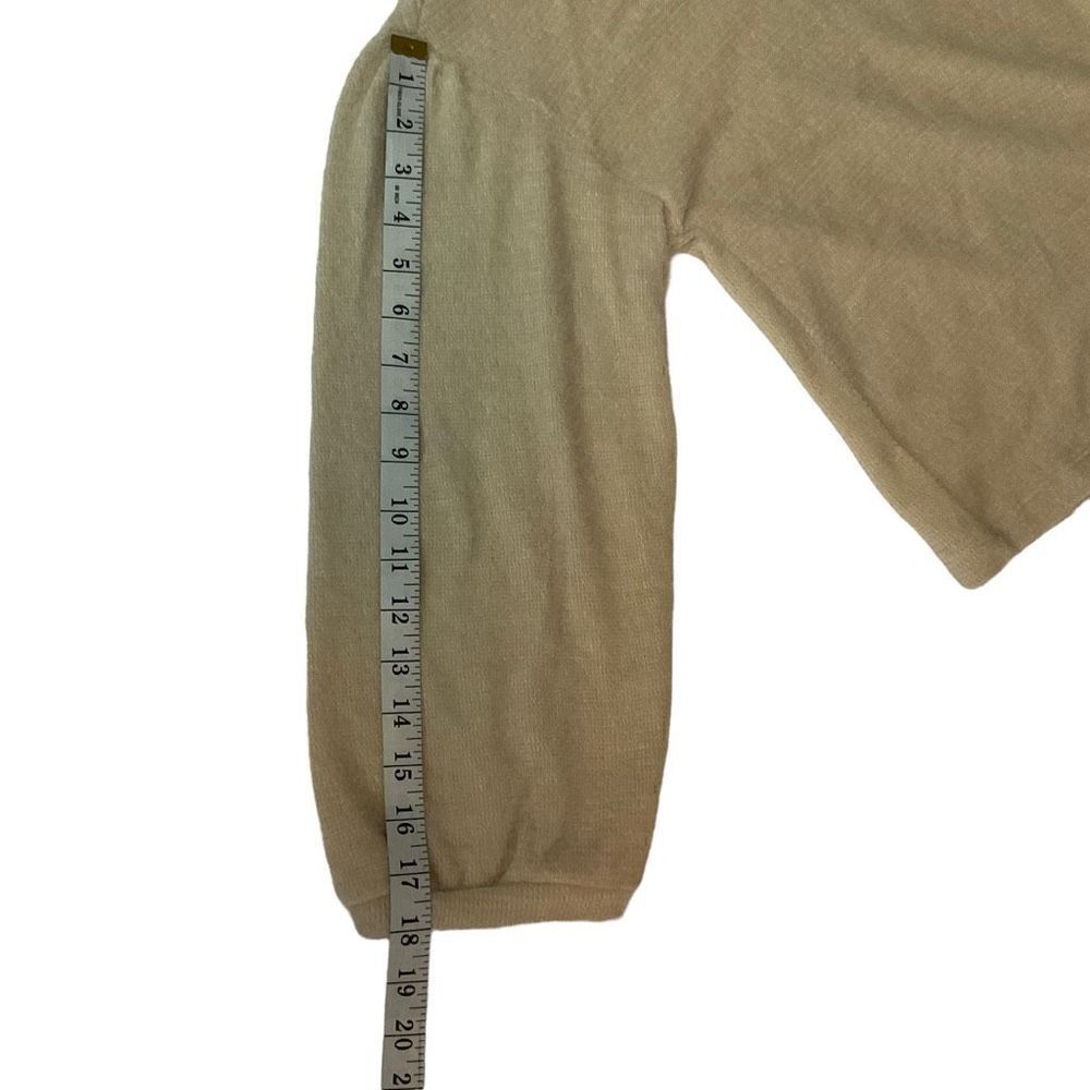 Sanctuary Sweater Funnel Neck Drop Shoulder Tan Balloon Sleeves Women 1X - Picture 7 of 12